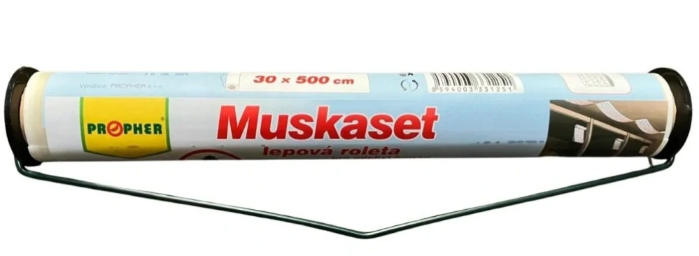 Mucholapka MUSKASET se závěsem 0,3x 5 m, plocha 1,5 m²