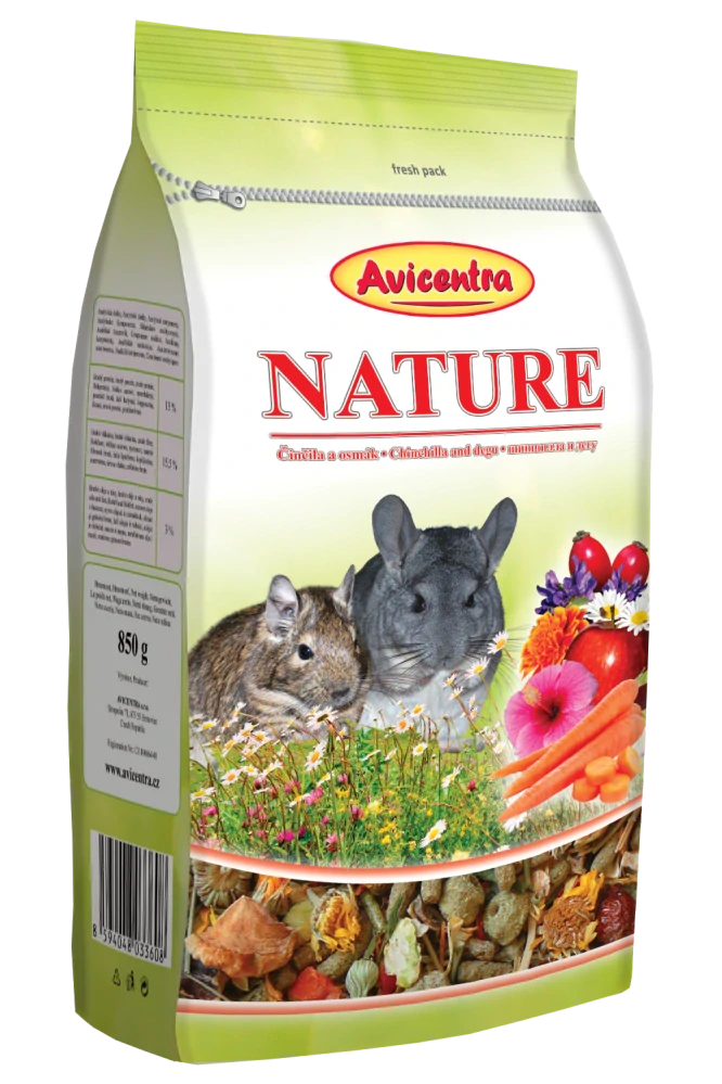 Avicentra Nature Premium činčila+osmák 850gr