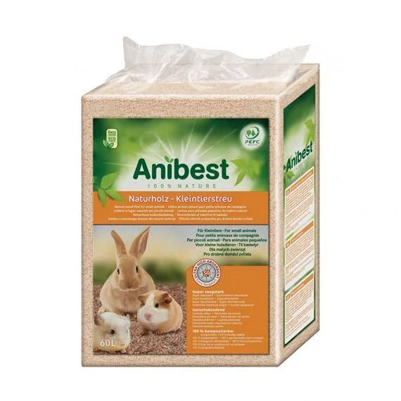 ANIBEST - Jemná hoblinová podestýlka pro malá zvířata