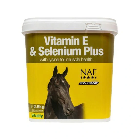 NAF - Vitamin E & Selenium plus - Pro správnou funkci svalů koní v