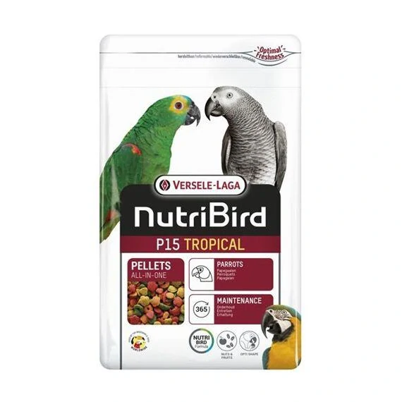 VERSELE-LAGA - Nutribird P15 Tropical - Kompletní plnohodnotné krmivo pro papoušky 1 kg