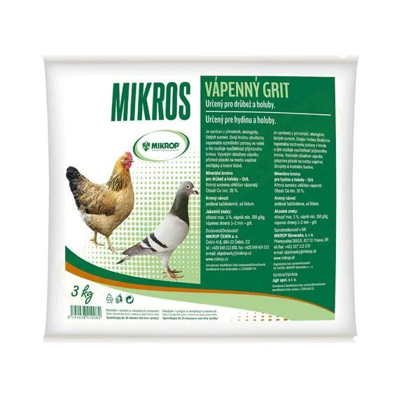 MIKROS VPC - Vápenný grit - jemný 3 kg