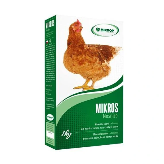 MIKROS - Nosnice - Minerální krmivo s vitamíny 3kg