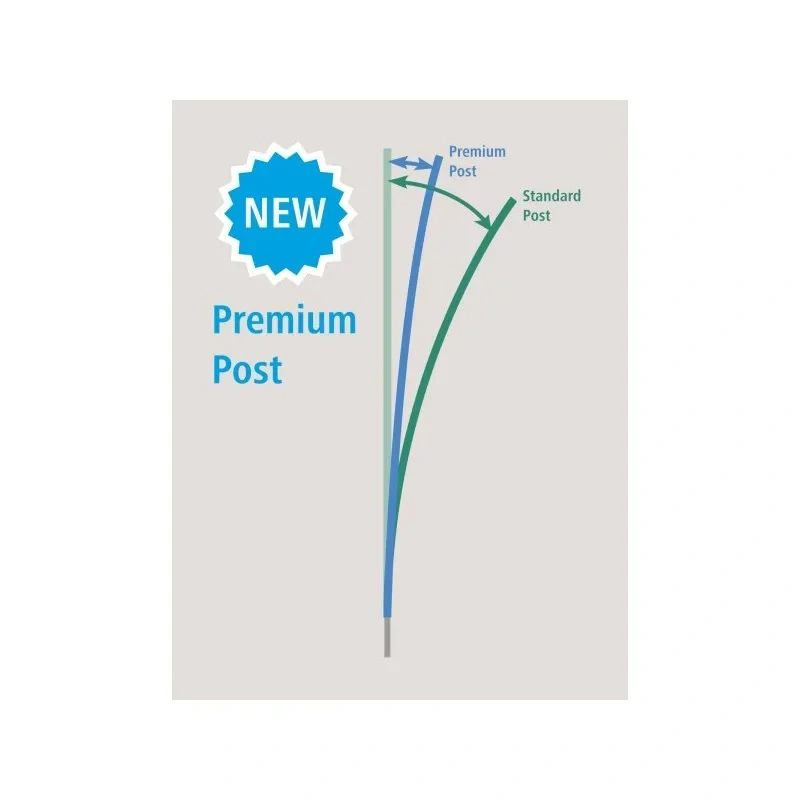 Síť premium vodivá pro drůbež 122 cm, 50 m, zelená, 1 hrot