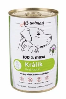All Animals DOG konz. Králík mletý 400g