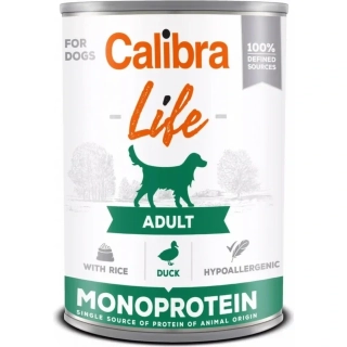 Calibra Dog Life konz.Adult Duck with rice 400g