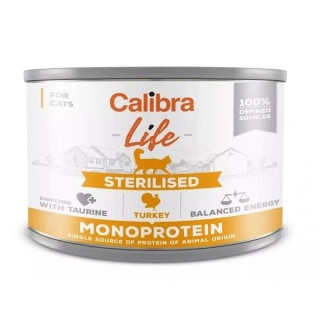 Calibra Cat Life konz.Sterilised Turkey 200g