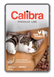 Calibra Cat kapsa Premium Adult Lamb & Poultry 100g