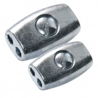 Spojka na lanko pro elektrický ohradník, pozinkovaná - do 2,5 mm