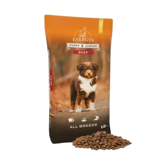 ENERGYS Pet - Puppy & Junior all breed beef - kompletní krmivo s hovězím masem pro štěňata